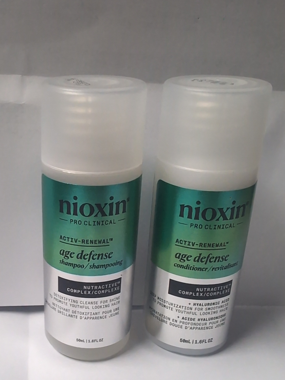 Nioxin Age Defense Shampoo & Conditioner Set travel size 50ml